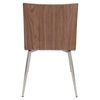 Mason Leatherette Dining Chair - Walnut, Off-White (Set of 2) - LMS-CH-MSN-WL-W2