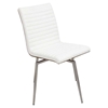 Mason Leatherette Dining Chair - Swivel, Walnut, Off-White (Set of 2) - LMS-CH-MSNSWV-WL-W2