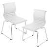 Master Stackable Dining Chair - White (Set of 2) - LMS-CH-MSTR-W-K2