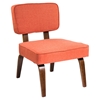 Nunzio Accent Chair - Deep Orange - LMS-CH-NNZ-O