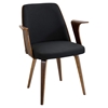 Verdana Office Chair - Walnut, Black - LMS-CH-VRDNA-WL-BK