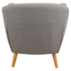 Rockwell Upholstery Armchair - Button Tufted, Light Gray - LMS-CHR-AH-RKWL-LGY