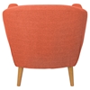 Rockwell Upholstery Armchair - Button Tufted, Orange - LMS-CHR-AH-RKWL-OR