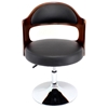 Cello Adjustable Chair in Cherry Wood with Black Seat - LMS-CHR-CLO-CH-BK