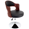 Cello Adjustable Chair in Cherry Wood with Black Seat - LMS-CHR-CLO-CH-BK