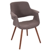 Vintage Flair Chair - Walnut, Medium Brown - LMS-CHR-JY-VFL-MBN