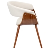 Vintage Mod Chair - Walnut, Cream - LMS-CHR-JY-VMO-WL-C