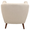 Rockwell Upholstery Armchair - Button Tufted, Cream - LMS-CHR-RKWL-CR