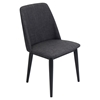 Tintori Upholstery Dining Chair - Charcoal, Black (Set of 2) - LMS-CHR-TNT-CHAR-B2