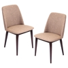 Tintori Upholstery Dining Chair - Brown, Espresso (Set of 2) - LMS-CHR-TNT-MBN-E2