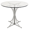 Boro Round Dining Table - Pedestal Base - LMS-DT-BORO-CL-BSS
