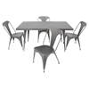 Austin Rectangular Dining Table - Matte Gray - LMS-DT-TW-AU6032-GY