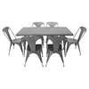 Austin Rectangular Dining Table - Matte Gray - LMS-DT-TW-AU6032-GY