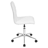 Caviar Height Adjustable Office Chair - Swivel, White - LMS-OC-TW-CAV-W