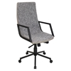 Senator Height Adjustable Office Chair - Swivel, Black, Tan - LMS-OFC-AC-SN-BK-T