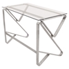 Foundry Rectangular Office Desk - Clear - LMS-OFD-FOUNDRY-CL