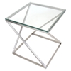 4Z Square End Table - Clear - LMS-TB-CT4Z-SS
