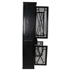 Capulet Tall Display Cabinet - 4 Doors, 2 Drawers, Black - MOES-AP-1004-02
