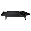 Ainsley Coffee Table - 1 Drawer, Flip Tray, Black - MOES-BE-1022-02