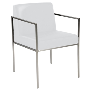 Capo Arm Chair - White (Set of 2) 