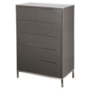 Naples Chest - 5 Drawers, Gray - MOES-ER-1198-29