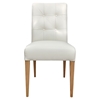 Marcelle Leather Side Chair - Button Tufted, White (Set of 2) - MOES-GO-1000-18