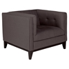 Pancini Club Chair - Dark Gray, Tufted - MOES-HV-1015-25