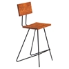Axel Armless Counter Stool - Brown (Set of 2) - MOES-HX-1004-03