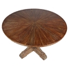 Calistoga Dining Table - Brown, Pedestal Base - MOES-KJ-1008-03