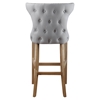 Bruna Barstool - Nailhead, Button Tufted, Cappuccino - MOES-ME-1020-14