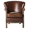 Abbey Leather Club Chair - Brown - MOES-PK-1039-20