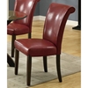 Modesty Rollback Dining Chair - Burgundy, Tapered Legs (Set of 2) - MNRH-I-1667BY