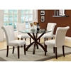 Modesty Rollback Dining Chair - Taupe, Tapered Legs (Set of 2) - MNRH-I-1666TP