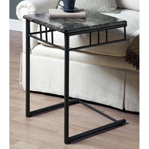 Illusion Snack Table / Laptop Stand - Charcoal Finish, Metal 