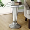Michaelson Mirror End Table - Silver Finish, Octagon Top - MNRH-I-3704