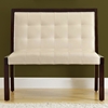 Corliss Bench - Cappuccino, Tufted, Taupe Upholstery - MNRH-I-4531