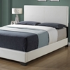 Esmeralda Queen Panel Bed - White Upholstery, Tapered Feet - MNRH-I-5907Q