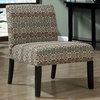 Pigafetta Accent Chair - Circular & Square Patterned Fabric - MNRH-I-8095