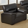 Artaud Leather Chair - Pillow Top Arms, Chocolate Brown - MNRH-I-8811BR