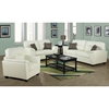 Isadora Leather Chair - Padded Arms, Ivory - MNRH-I-8961IV