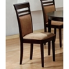 Courage Side Chair - Cappuccino Finish, Peat Microfiber (Set of 2) - MNRH-I-1198