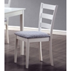 Innocence 5 Piece Dining Set - White, Ladder Back Chairs - MNRH-I-1210