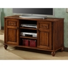 Patience Traditional TV Console - Dark Oak, Carved Accents - MNRH-I-1224