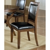 Integrity Side Chair - Dark Walnut, Black Seat & Backrest (Set of 2) - MNRH-I-1891