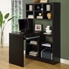 Friedrich Desk With Tall Bookcase Cappuccino Dcg Stores