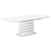 Cafe-446 Extended Dining Table - White, Pedestal Base - NSI-426018