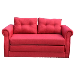 Lucca Fabric Sofa Bed - Red 