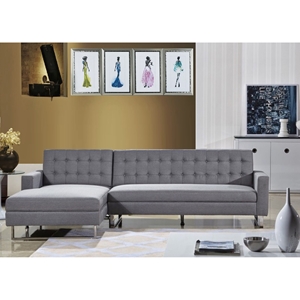 Clemonte Sectional Sofa - Left Arm Facing Chaise, Light Gray 