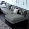 Annabella Chaise Sectional Sofa Set - Gray Silver, Modular - NSI-421007