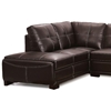 Avery Sectional Sofa - Brown Leather, Left Facing Chaise - NSI-435001L